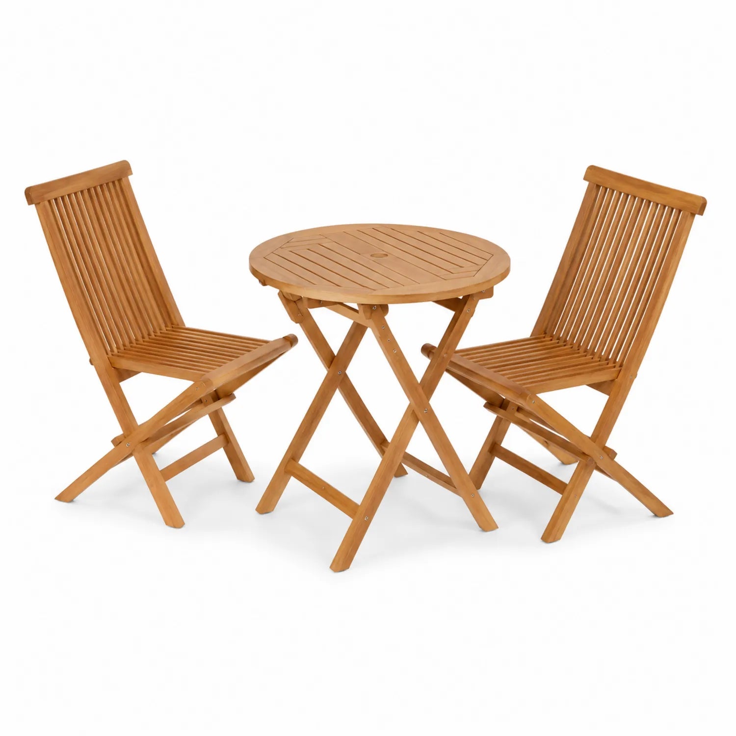 Ensemble de meubles de jardin en bois d'acacia pliable