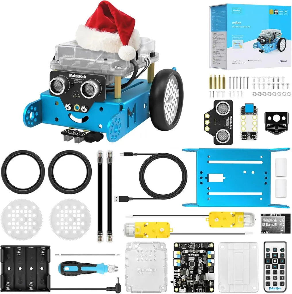 Robot Programmable Makeblock mBot pour Enfants, Compact et Pédagogique, Compatible Scratch et Arduino, Jouet Éducatif dès 8 Ans