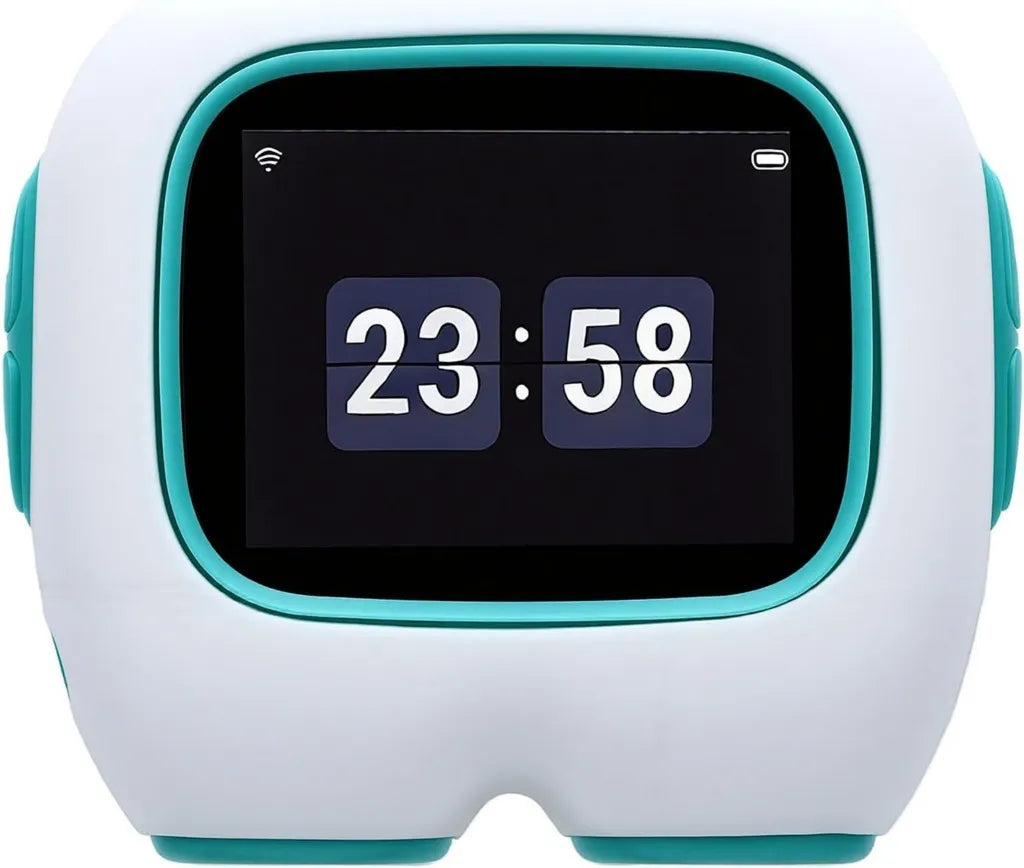 Robot interactif IA avec 40 sons, 8 x 7 x 3,8 cm, rechargeable, compagnon électronique et éducatif pour enfants à domicile