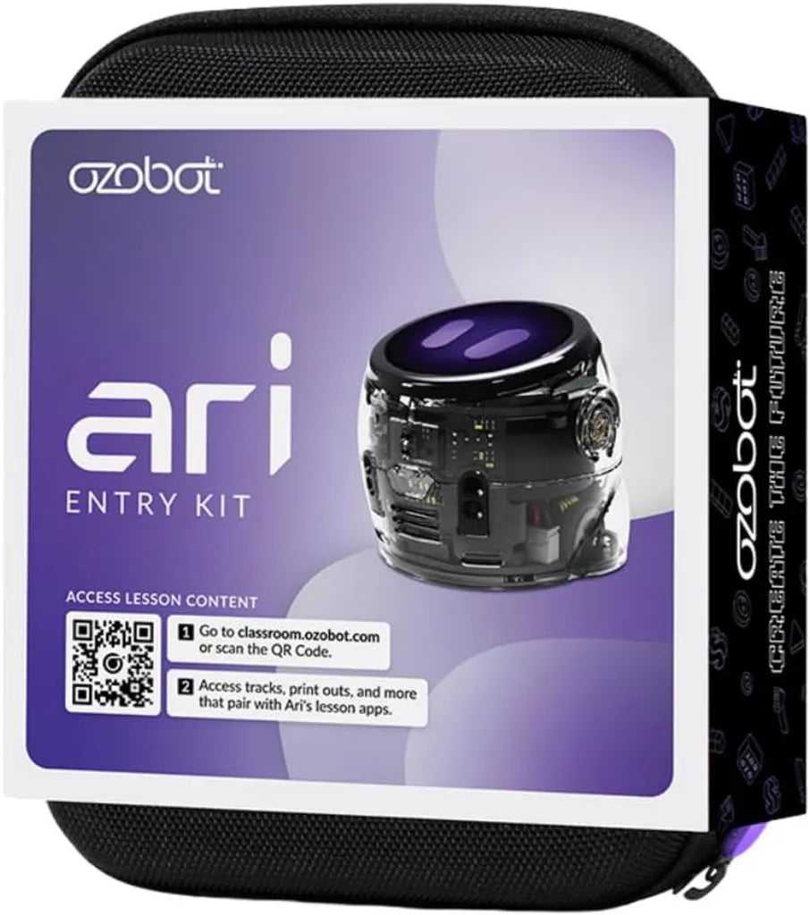 Ozobot Ari Initia | Robot éducatif interactif avec écran tactile, capteur ToF, accéléromètre et gyroscope | Apprentissage pratique STEM pour la classe