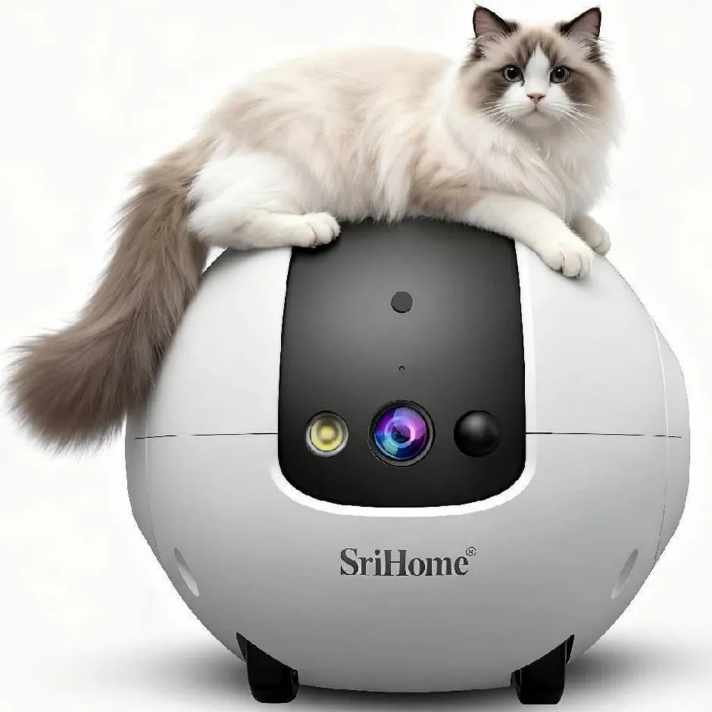 Caméra de Surveillance Animale AI 360° 4MP avec Batterie 10000mAh