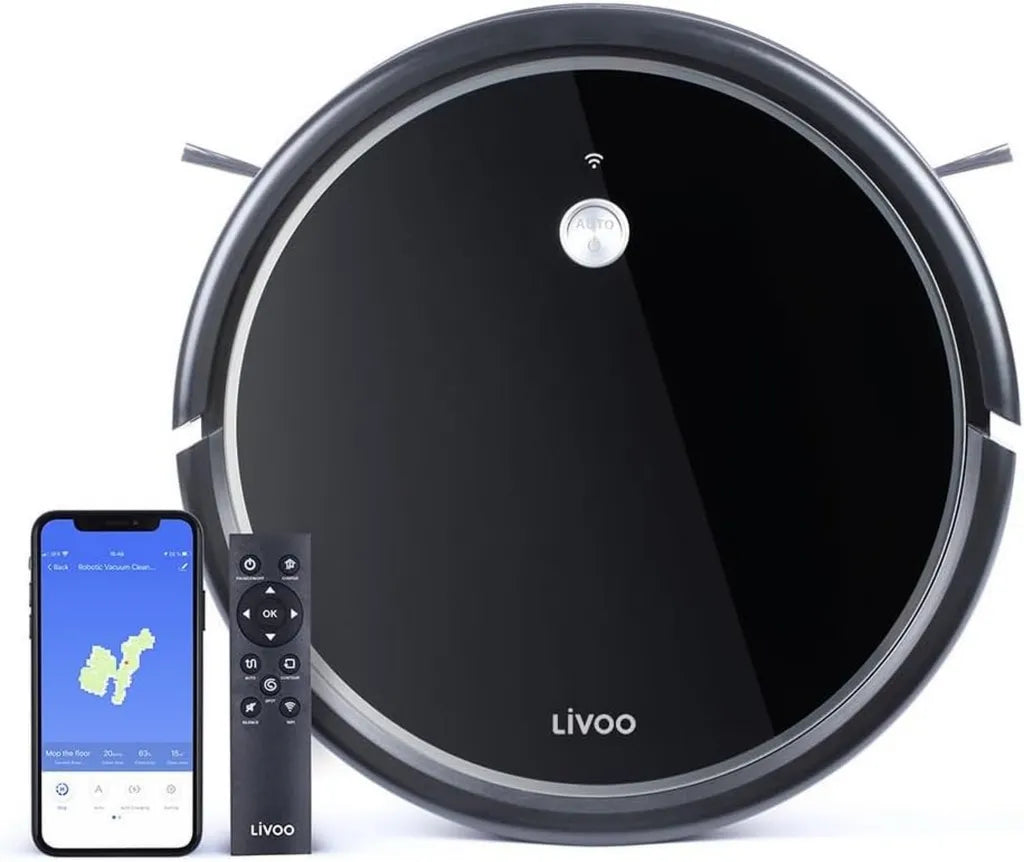 Robot Aspirateur Intelligent avec Connexion Wi-Fi - Modèle DOH126