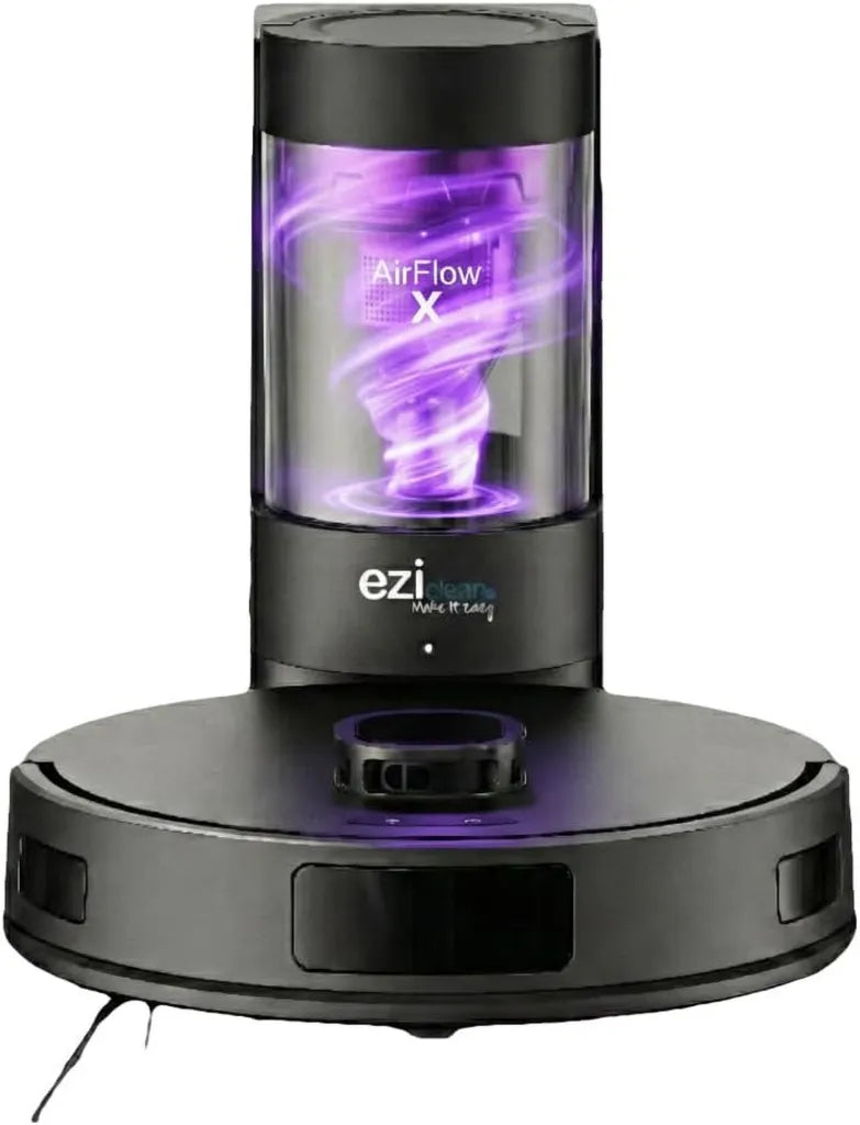 Aspirateur Robot Laveur EZICLEAN Airflow X avec LIDAR et Base AutoNettoyante 2.5L
