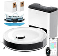 Aspirateur Robot Lefant M2 Plus avec Station de Vidange Automatique, Navigation Laser Avancée, Puissance 6000Pa, Nettoyage Personnalisé pour Poils d'Animaux, Contrôle via Application