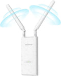 Répéteur WiFi Extérieur BrosTrend AC1200, Double Bande 867Mbps/300Mbps, Étanche IP65, Compatible POE Gigabit, Amplification Sans Fil pour Jardin et Caméra