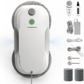 Robot Nettoyeur de Vitres Tosima W5 Pro 6400 Pa avec Pulvérisation Ultrasonique et Télécommande, 20 Chiffons Microfibre Inclus