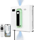 Robot lave-vitres carré sans balais avec double jet d'eau, nettoyeur intelligent avec batterie UPS, contrôle par app et télécommande pour vitres et carrelage