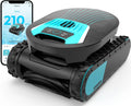 Robot Nettoyeur de Piscine Pleco Pro, Sans Fil, 210 Min d'Autonomie, Nettoyage Automatique des Parois et Ligne d'Eau, Contrôle par Application, Jusqu'à 200 m²