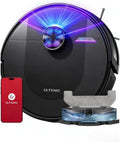 Robot Aspirateur Ultenic avec Lavage, 8000Pa, LiDAR, 55dB, HEPA, Compatible Alexa