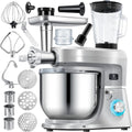 Robot culinaire multifonction 3 en 1 avec hachoir, pétrin et extracteur de jus 1,5L