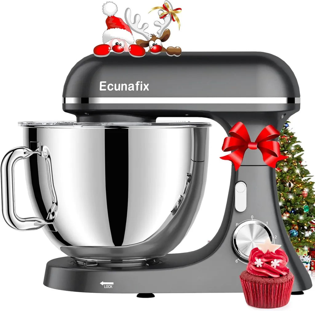 Robot Pâtissier 8L 2000W avec Accessoires Complets et Vitesses Multiples