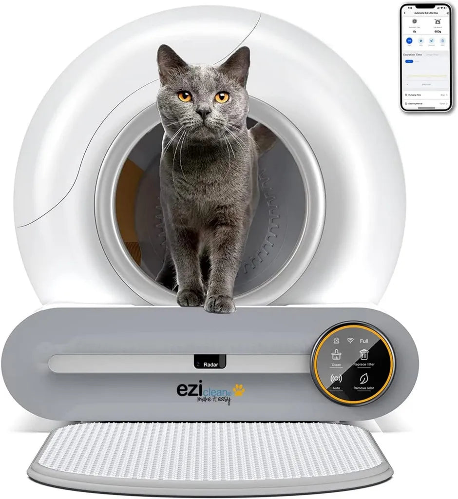 Maison de toilette intelligente pour chat avec nettoyage automatique