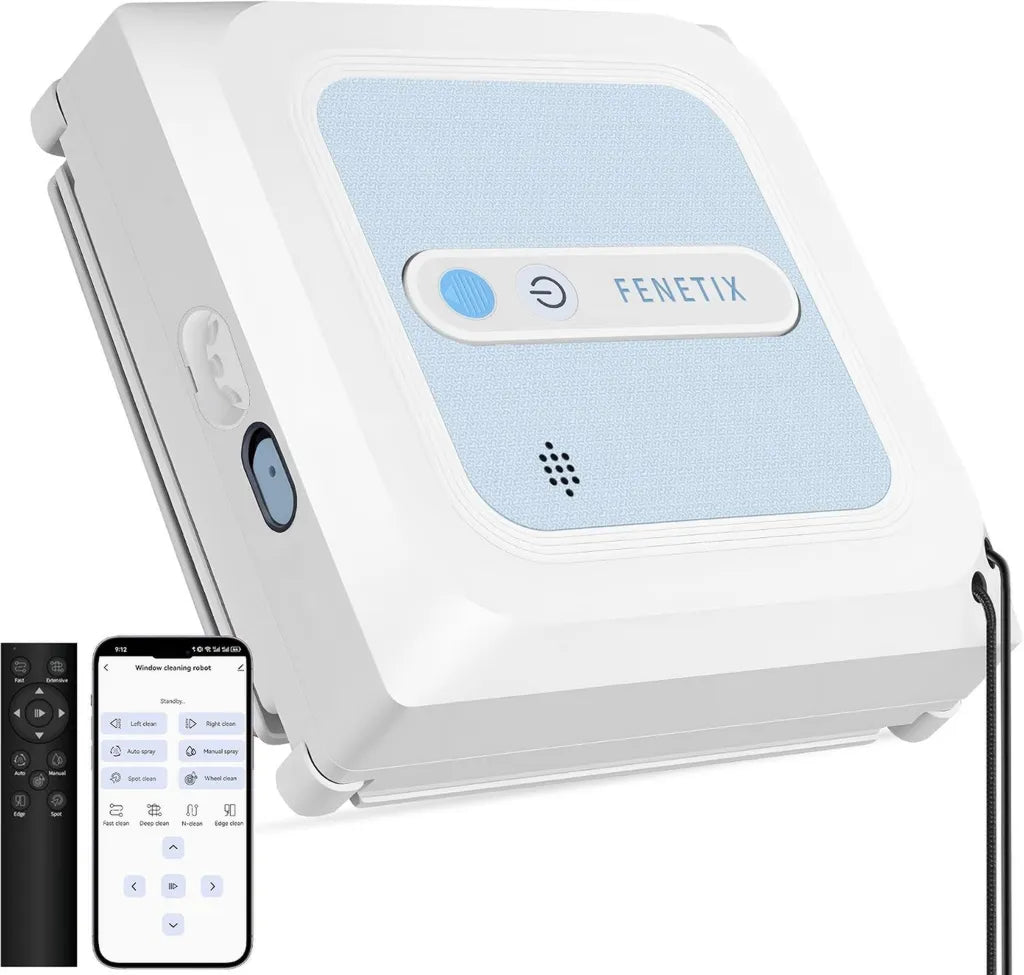 Robot de Nettoyage de Vitres Intelligent 6000Pa avec 6 Buses et Contrôle App