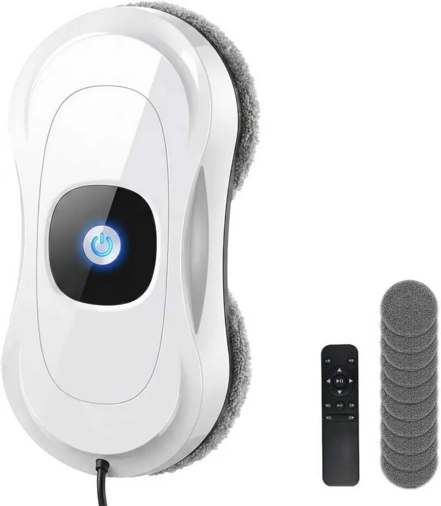 Robot lave-vitres intelligent avec double pulvérisation et réservoir 50 ML, nettoyeur automatique pour surfaces vitrées