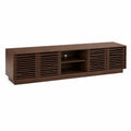 Meuble TV en bois avec portes coulissantes en Noyer 180x45x40 cm