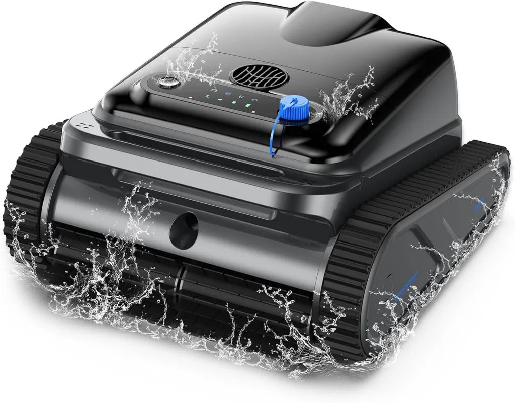 Robot de Piscine Y50SE sans Fil, Nettoyage Complet 120 Min, Navigation Intelligente, 4 Modes et Capteurs, Parfait pour Piscines Enterrées
