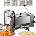 Trancheuse Électrique Multifonctionnelle 200W en Inox – Hachoir et Coupe-légumes 6-12 mm pour Cuisine Domestique et Commerciale