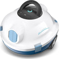 Nettoyeur de Piscine Automatique sans Fil Y10, Aspiration Puissante, 120 min d'Autonomie, Pour Piscines Enterrées et Fond Plat jusqu'à 100 m² - Blanc