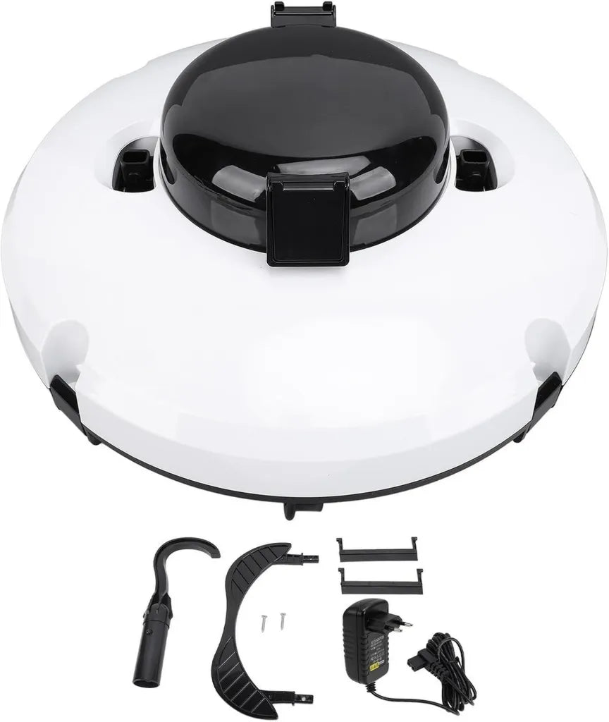 Nettoyeur de Piscine Automatique sans Fil, 120 min d'Autonomie, IPX8, Batterie 5200mAh, Recharge Rapide, Double Moteur