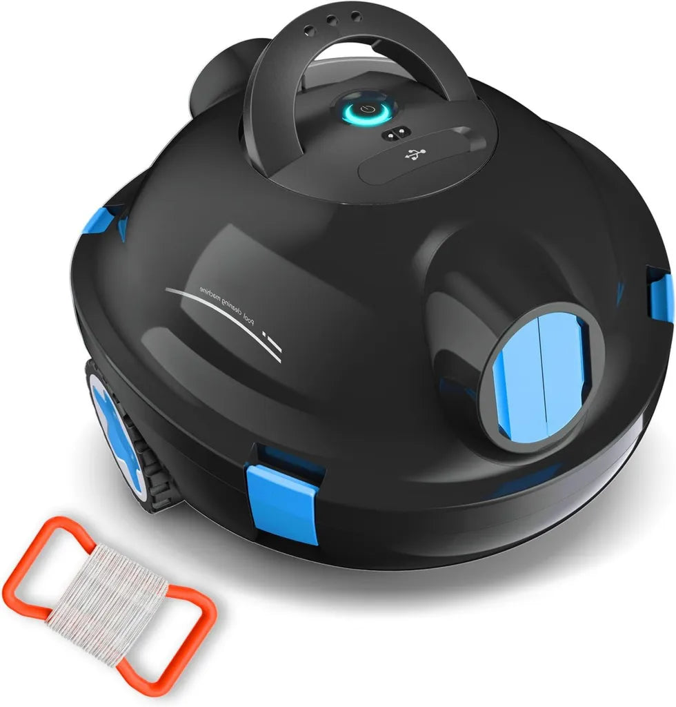 Robot nettoyeur de piscine Y10 sans fil avec forte aspiration, autonomie 120 min, auto-stationnement, pour piscines jusqu'à 20 m