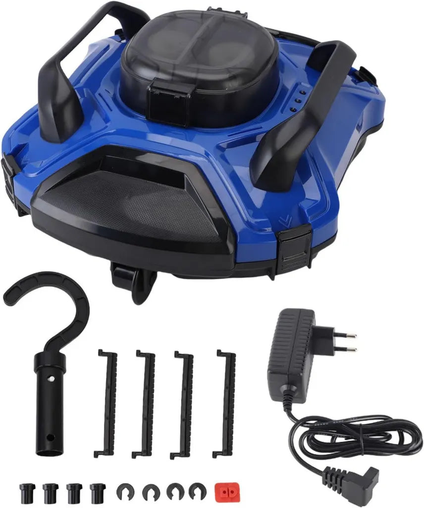 Aspirateur de Piscine Automatique Sans Fil avec Navigation Intelligente, 110 Minutes d'Autonomie (Prise UE)