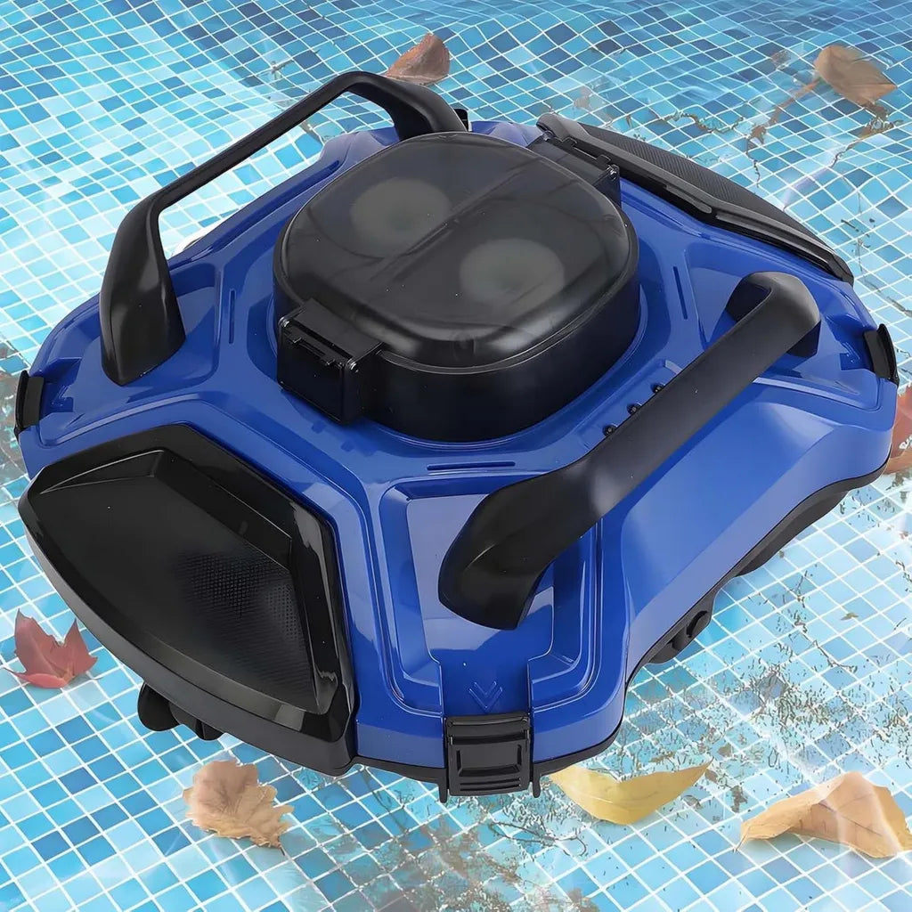 Robot nettoyeur de piscine autonome 5000 mAh, 120 min d'autonomie, auto-stationnement, pour piscines jusqu'à 85 m²
