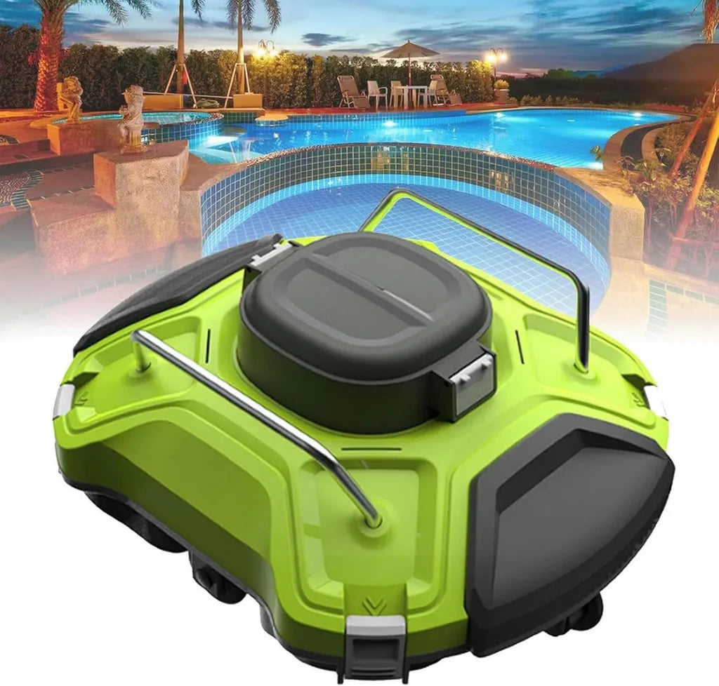 Robot de piscine automatique avec fonction escalade et filtre supérieur pour piscines enterrées et hors sol