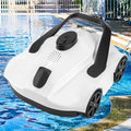Robot Nettoyeur de Piscine Sans Fil à Double Moteur, Autonomie 130 Min, pour Piscines Hors Sol et Creusées