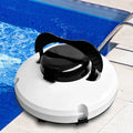 Robot Piscine Sans Fil avec Double Moteur et Forte Aspiration pour Tous Types de Piscines