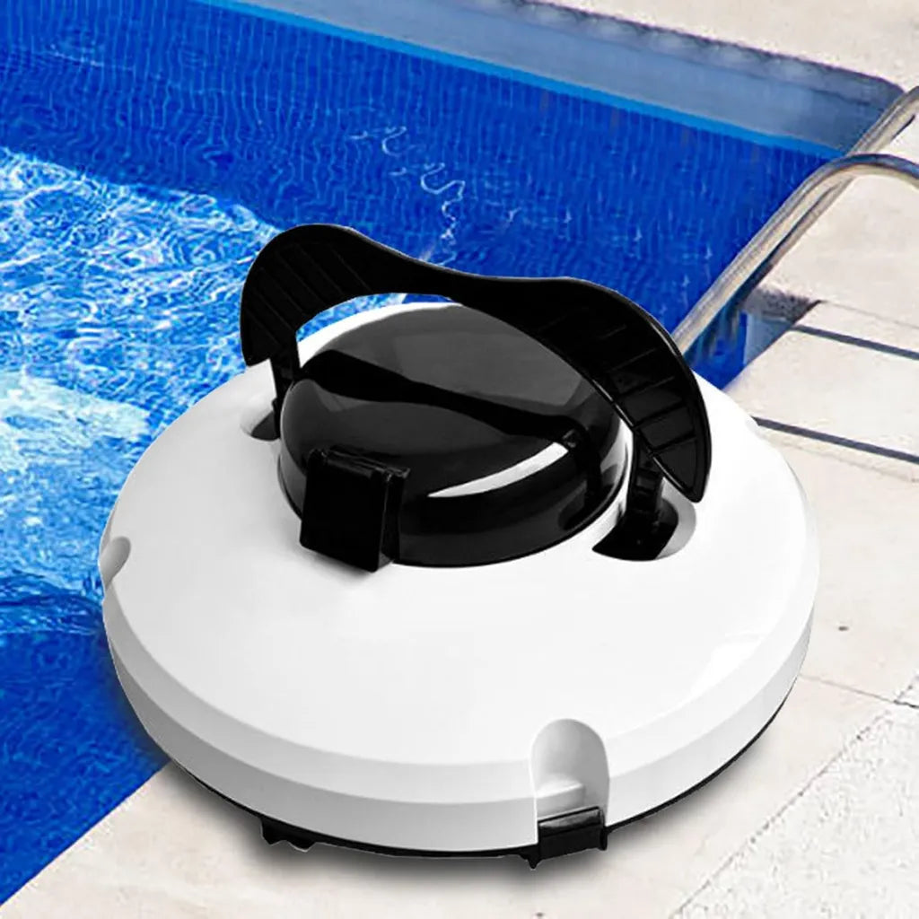 Robot Piscine Sans Fil avec Double Moteur et Forte Aspiration pour Tous Types de Piscines