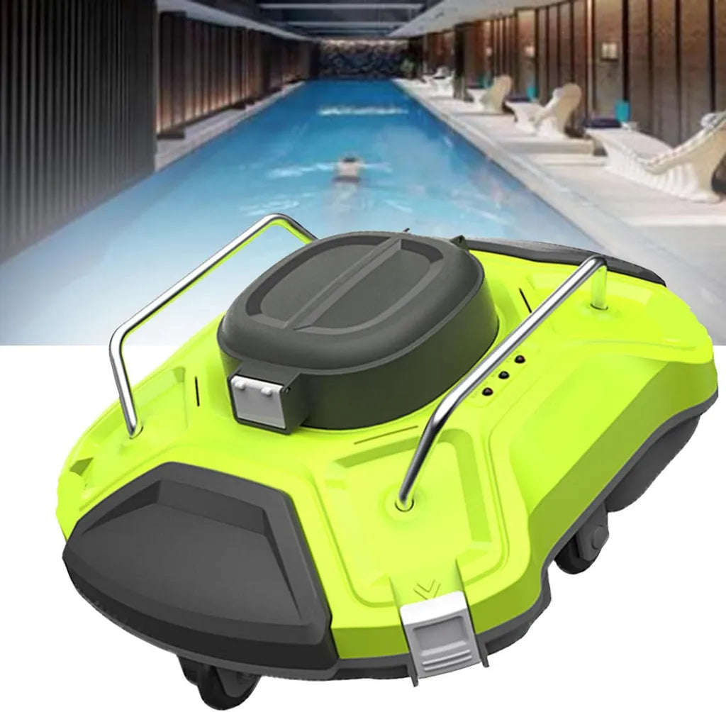 Robot nettoyeur automatique sans fil pour piscine, aspiration puissante à 360°