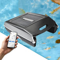 Aspirateur Piscine Solaire Intelligent avec Application, Navigation Automatique et Évitement d'Obstacles, Panier 8L, Nettoie Fond, Parois et Surface de l'Eau