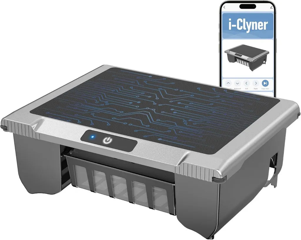 Robot Skimmer Solaire pour Piscine T1B, Nettoyage Automatique 24/7, Recharge Double, Retour à la Base, pour Piscines Enterrées et Hors Sol (Gris)