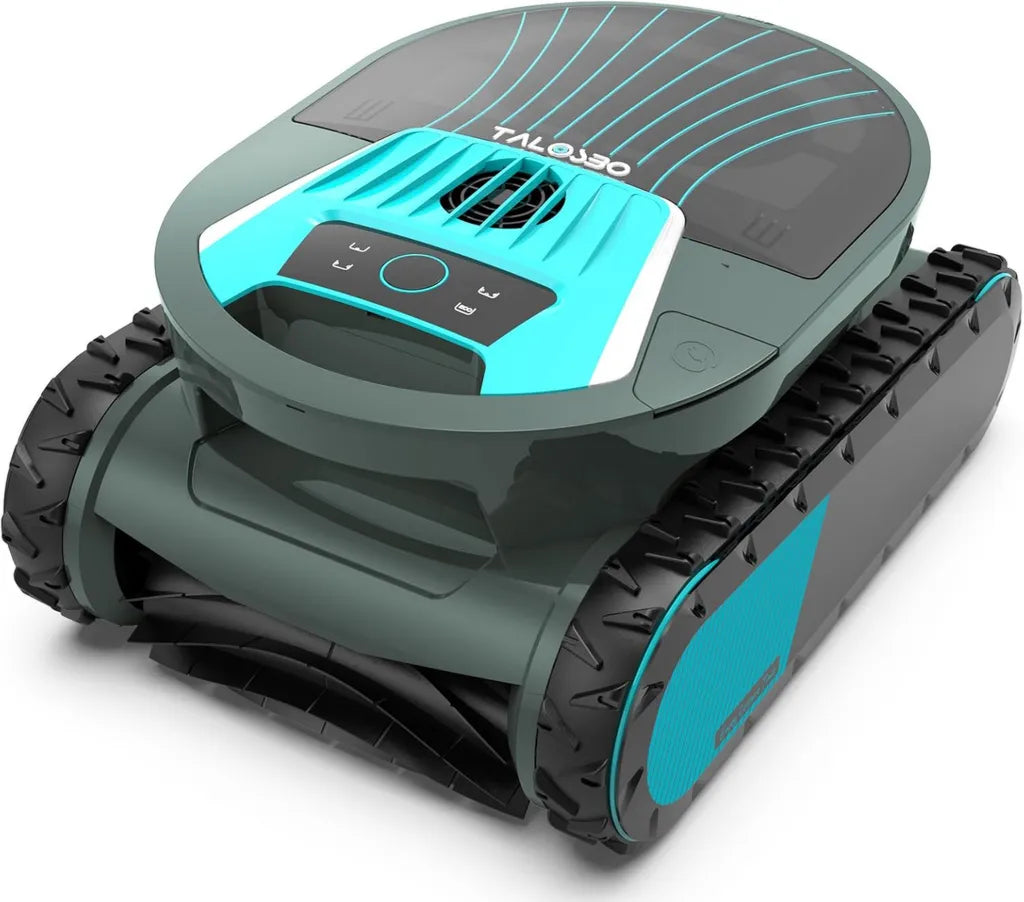 Robot de Piscine Pleco Pro avec Nettoyage Automatique et Contrôle via Appli, 210 Min d'Autonomie, Sans Fil, Pour Piscines Jusqu'à 200m²