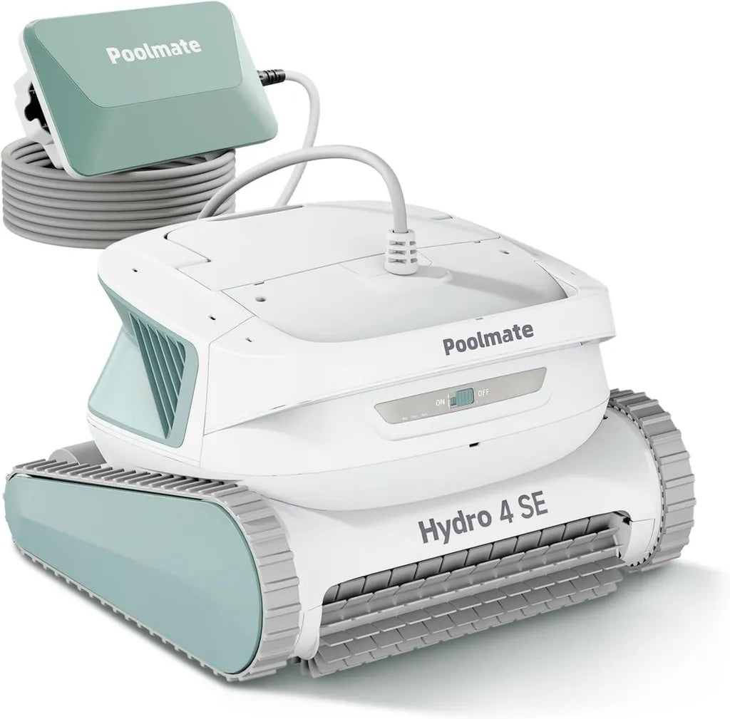 Robot nettoyeur de piscine Poolmate Hydro 4 SE - Entretien complet pour piscines enterrées et hors sol