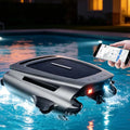 Robot Écumoire Piscine Solaire 2026 avec Double Charge et Application