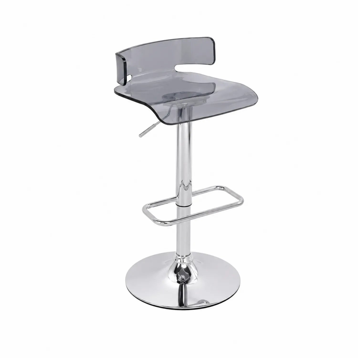 Tabouret de bar en acrylique réglable et métal