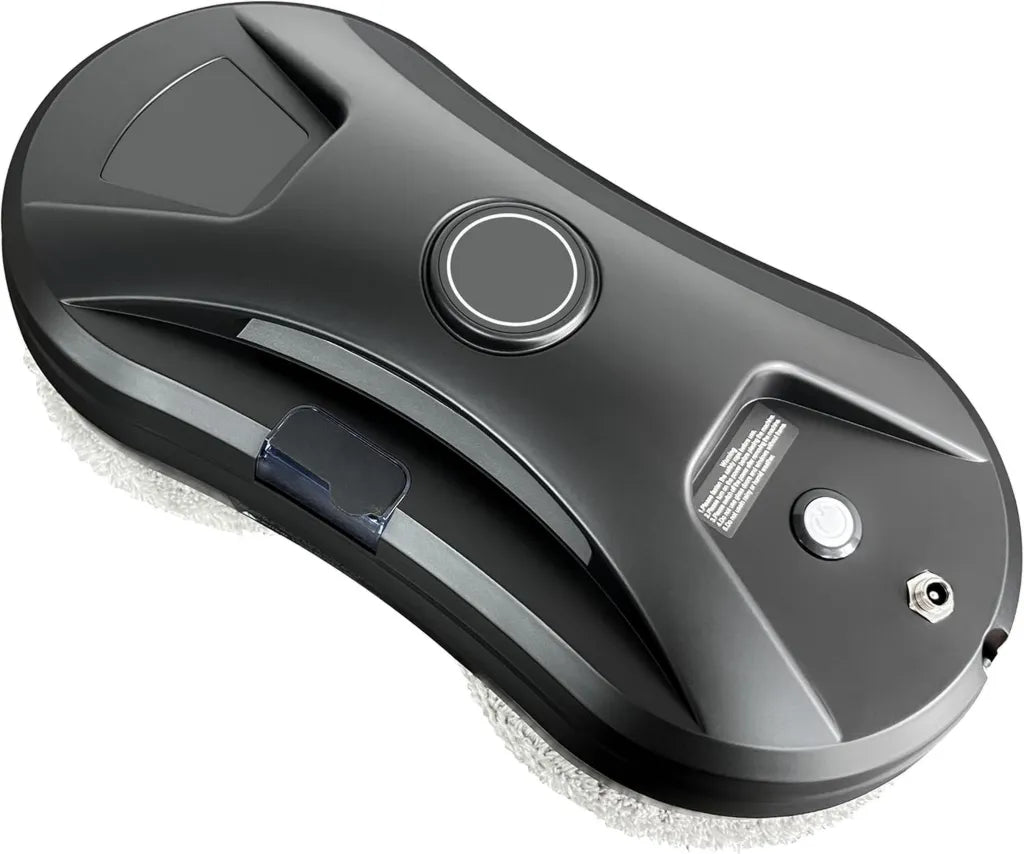 Nettoyeur de Vitres Automatique 5600Pa avec Télécommande, Pulvérisateur Intégré, 3 Modes pour Fenêtres Lisses (Noir HCR-11)