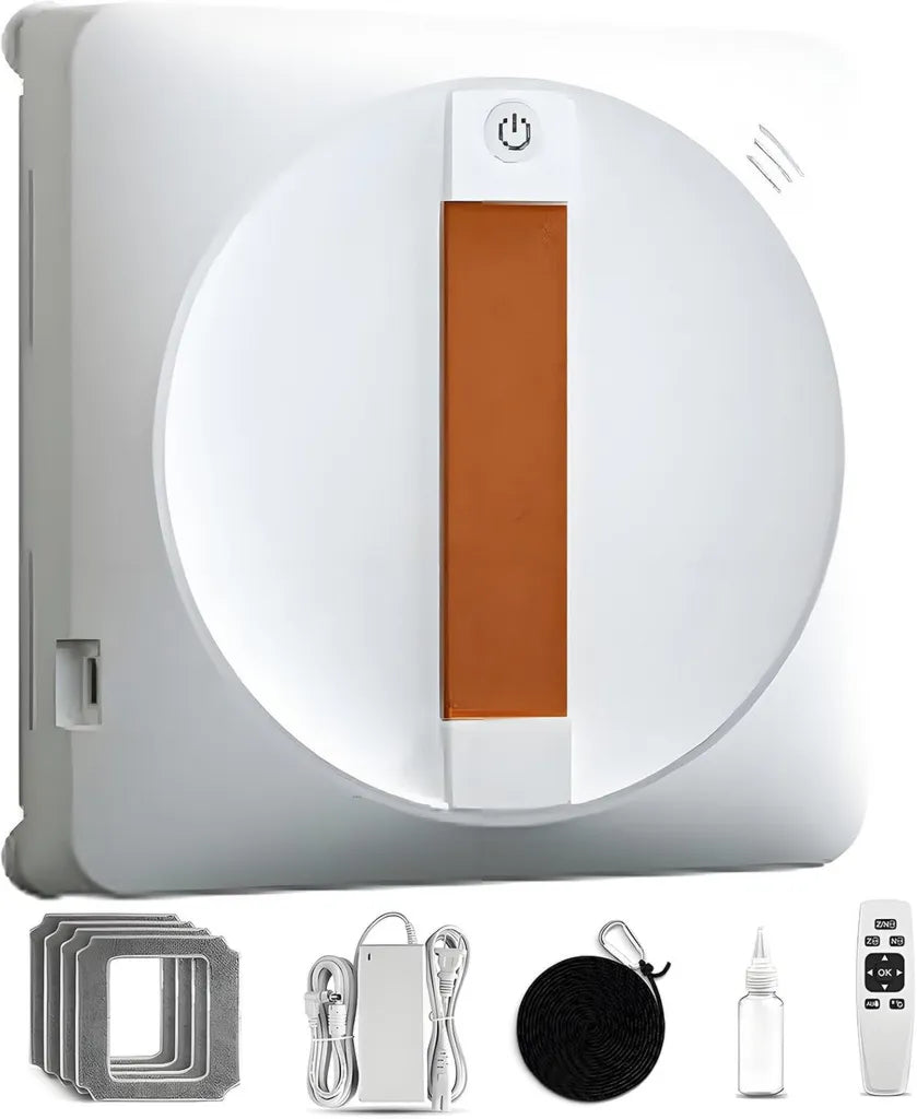 Nettoyeur de vitres intelligent avec pulvérisation automatique, aspiration puissante 3000 Pa et commande à distance