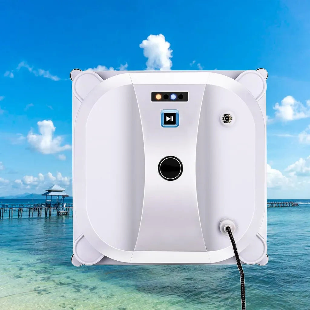 Robot lave-vitres télécommandé 2500pa anti-chute pour surfaces intérieures et extérieures