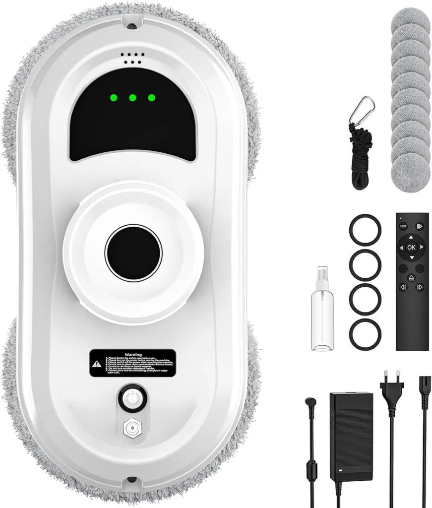 Robot Lave-Vitre Automatique 5600Pa avec Navigation Intelligente et Télécommande