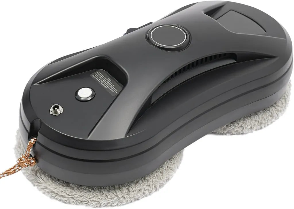 Robot lave-vitres électrique avec réservoir 35 ml et télécommande, aspiration puissante 2800 Pa, câble de sécurité 4 m