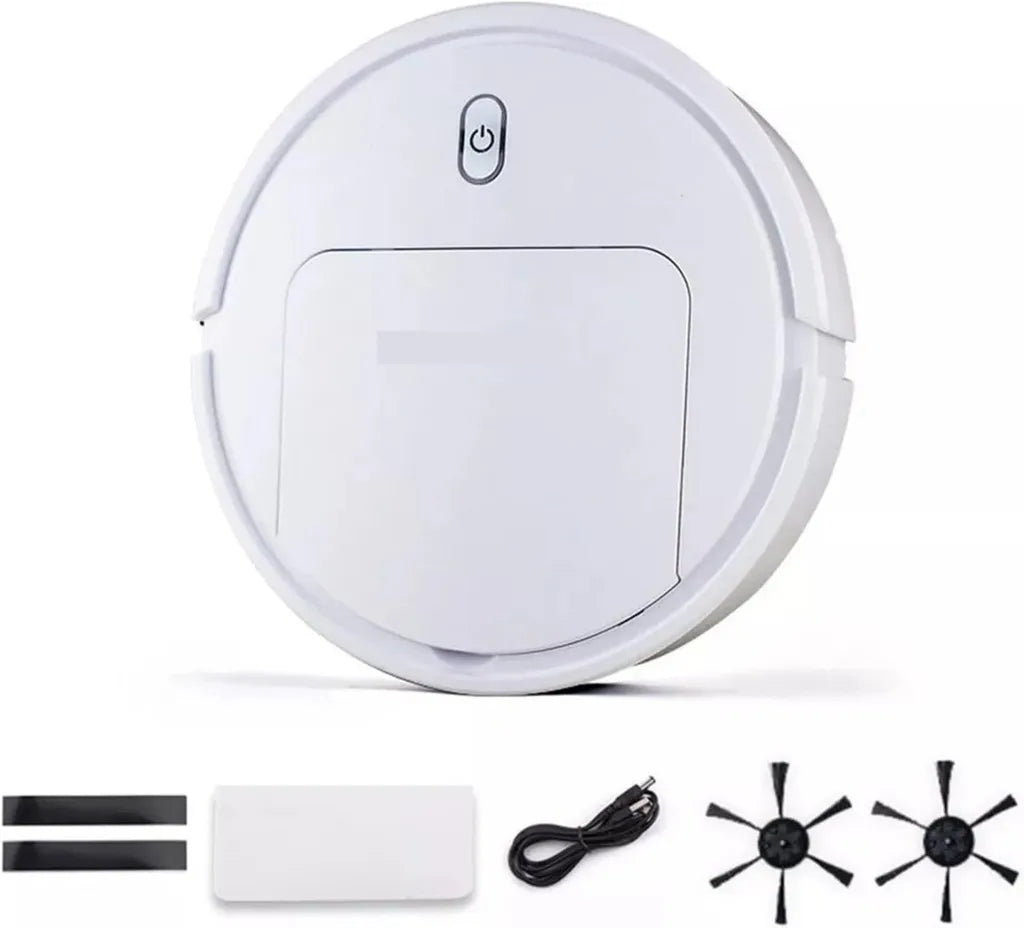 Dieffematic JQX Aspirateur Robot Automatique avec Fonction Balayage et Vadrouille - Blanc