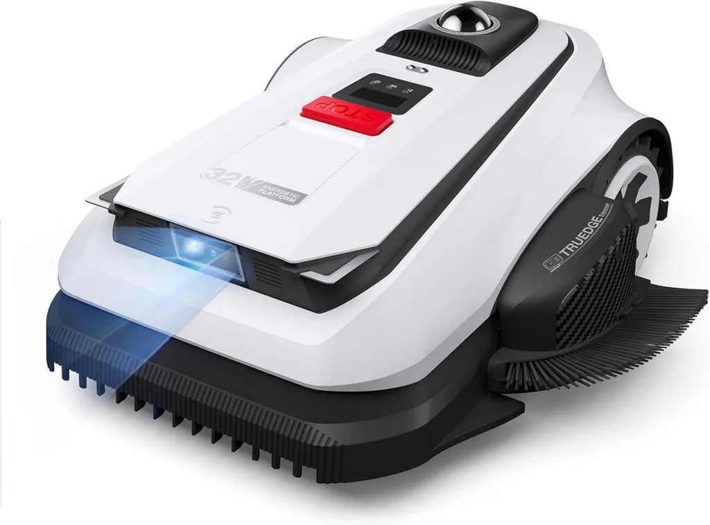 Ecovacs Robot Tondeuse A1600 avec LiDAR Pro, 1600 M², Navigation 360°, Cartographie Automatique, Évitement d'Obstacles IA, Charge Rapide, Capacité de Pente 50%