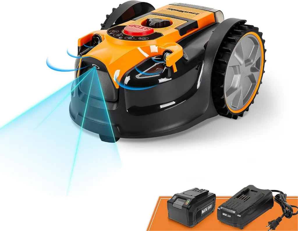 Tondeuse Robotisée LawnMaster OcuMow 16 - Navigation Visuelle Sans Câble pour Jardins Jusqu'à 150m²
