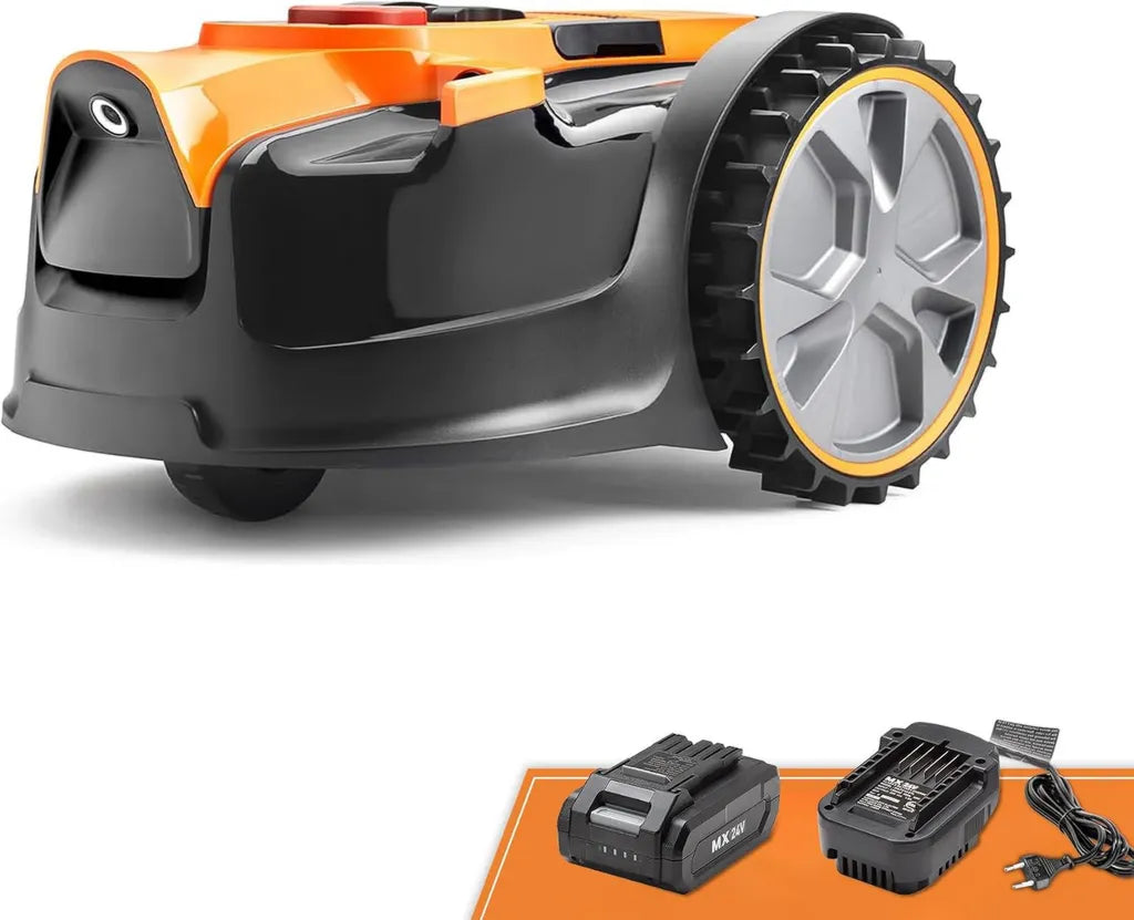 Robot Tondeuse Lawnmaster OcuMow® 16 - Autonome et Compact, Batterie 2Ah, Surface jusqu'à 80㎡