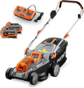 FUXTEC Tondeuse à Gazon 40V sans Fil, 43cm de Coupe, avec Batteries & Chargeur