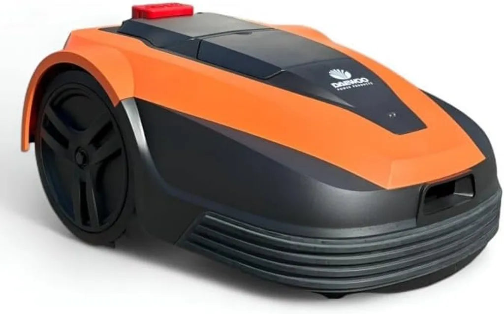 Robot Tondeuse DAEWOO 600m² - Largeur de Coupe 18cm, Vitesse 22m/min, Batterie 20V 2.6Ah