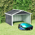 Abri Anthracite pour Tondeuse Robot, Acier Galvanisé, 92x97x63cm