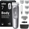 Braun Tondeuse Électrique pour Homme, Series 7 BG7555, Étanche et Rechargeable, Kit Complet avec 8 Accessoires, Technologie SmoothShave & SensitiveTrim